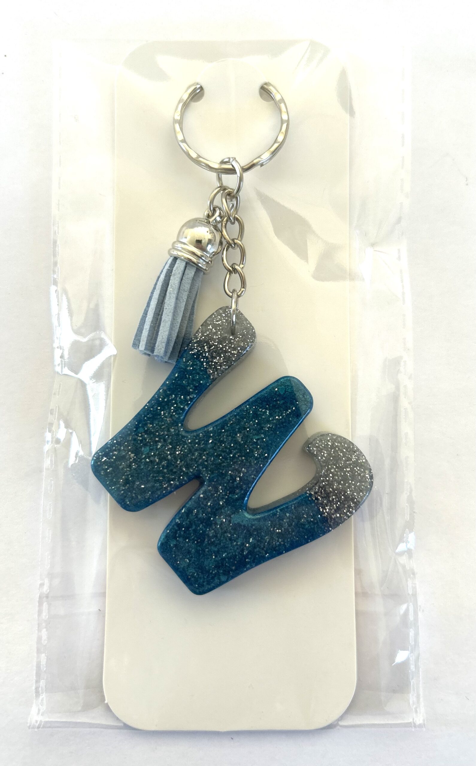 W Keyring Blue with White Tips